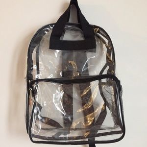 Clear Backpack with Front Pocket